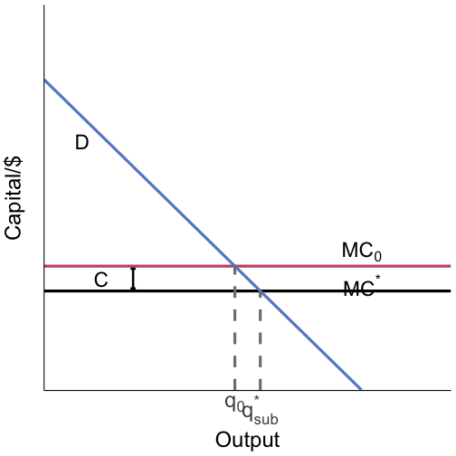 subsidy output effect